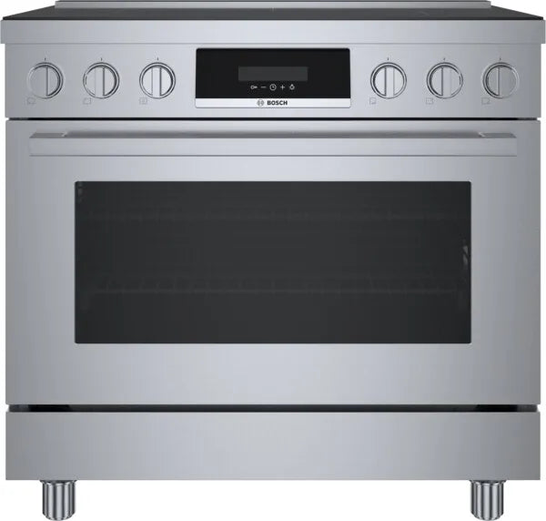 Bosch 800 Series HIS8655U 36 Inch Slide-In Induction Range with 5 Elements, 3.7 cu. ft. Oven Capacity, 9 Cooking Modes, CombiZones, Convection Pro, and PreciseSelect® Controls