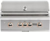 Coyote S-Series C2SL36NG 36 Inch Built-In Grill with 3 Infinity Burners™, RapidSear™ Infrared Burner, 875 sq. in. Cooking Surface, Interior Grill Lighting, LED Illuminated Knobs, Integrated Wind Guard, Rotisserie and Smoker Box