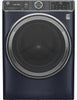 GE GFW850SPNRS 28 Inch Front Load Smart Washer with 5.0 cu. ft. Capacity, SmartDispense™ Technology, OdorBlock™, Microban® Technology, Dynamic Balancing Technology™, 12 Wash Cycles, Steam Cycle, Sanitize + Allergen, Quick Wash: Royal Sapphire