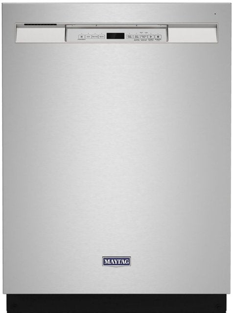 Maytag MDB4949SKZ 24 Inch Full Console Dishwasher with 14 Place Settings, 50 dBA, 4 Wash Cycles, Dual Power Filtration, PowerBlast® Cycle, Heated Dry, NSF® Certified, and Star K: Fingerprint Resistant Stainless Steel