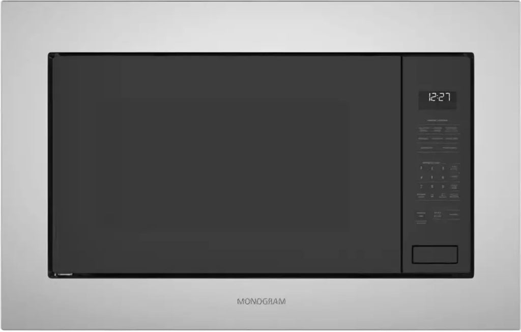 Monogram ZEB1227SLSS 2.2 cu. ft. Built-In Microwave with Glass Touch Controls, Sensor Cooking Controls, Steam Cooking Controls, Extra Large Turntable, Weight and Time Defrost, Control Lockout and ADA Compliant