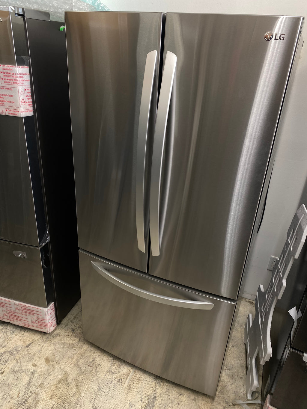 Stainless Steel 25 cu. ft. 3-Door 33 Counter Depth French Door Refrigerator  with Ice Maker
