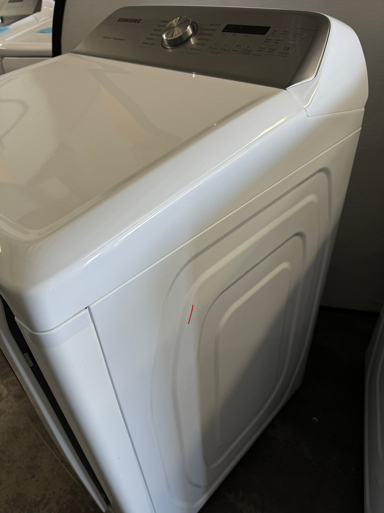 Samsung BESPOKE SAWADRGAW5400 Side-by-Side Washer WA50R5400AW & Dryer DVG50R5400W Set with Top Load Washer and Gas Dryer: White