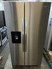 Whirlpool WRS325SDHZ 36 Inch Freestanding Side by Side Refrigerator with 24.55 Cu. Ft. Total Capacity, Can Caddy, Frameless Glass Shelves, External Ice/Water Dispenser, EveryDrop™ Water Filtration, and ADA Compliant: Fingerprint Resistant Stainless Steel