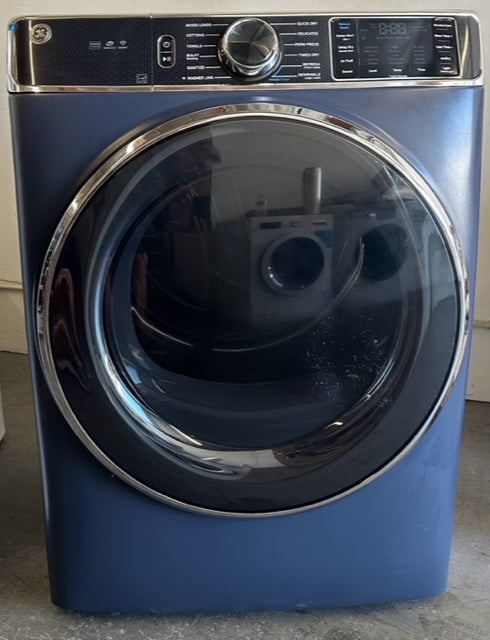 GE -GFD85GSPNRS,  7.8 Cu. Ft. 12-Cycle Gas Dryer with Steam - Sapphire Blue