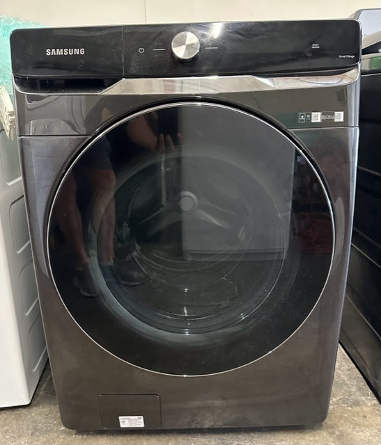 Samsung WF50A8800AV 27 Inch Front Load Smart Washer with 5.0 Cu. Ft. Capacity, AI Powered Smart Dial, OptiWash™, CleanGuard™, Auto Dispense System, 25 Wash Cycles, Steam, Bedding, Super Speed, Child Lock, ADA Compliant, and ENERGY STAR® Certified