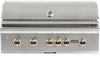 Coyote S-Series C2SL42NG 42 Inch Built-In Grill with 3 Infinity Burners™, RapidSear™ Infrared Burner, 875 sq. in. Cooking Surface, Interior Grill Lighting, LED Illuminated Knobs, Integrated Wind Guard, Rotisserie and Smoker Box: Stainless Steel