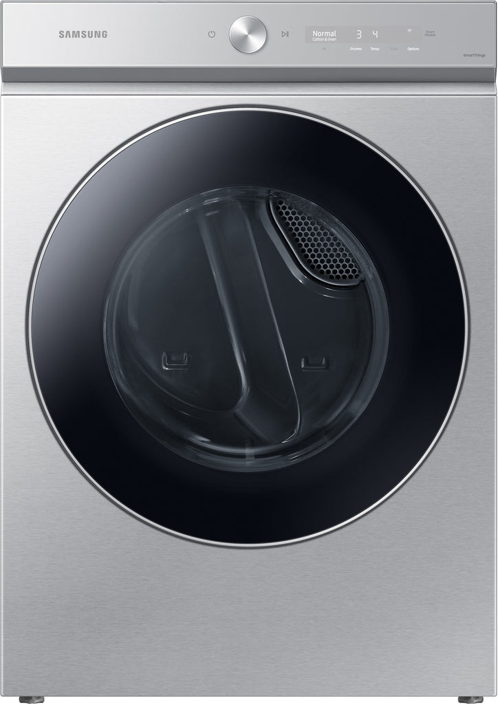 Samsung BESPOKE WF53BB8900AT 27 Inch Front Load Smart Washer with 5.3 cu. ft. Capacity + Samsung BESPOKE DVG53BB8900T 27 Inch Gas Smart Dryer with 7.6 Cu. Ft. Capacity