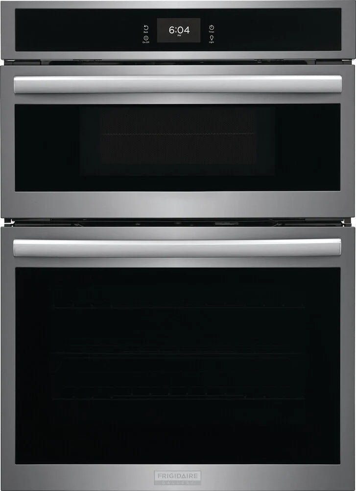 Frigidaire GCWM3067AF 30 Inch Combination Electric Wall Oven with Air Fry, 7.0 Cu. Ft. Total Capacity, Total Convection Oven, Steam/Self Clean, Slow Cook, Steam Bake, Delay Bake, Microwave Cooking, Add 30 Seconds, Sabbath Mode: Stainless Steel