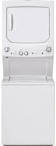 GE Spacemaker GUD27ESSMWW 27 Inch Electric Laundry Center with Auto-load Sensing, Cycle Status Lights, Rotary Controls, 11 Wash Cycles, 6 Wash/Rinse Temperatures and 800 RPM