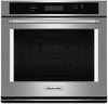 KitchenAid KOSE500ESS 30 Inch Single Convection Electric Wall Oven with 5 cu. ft. Capacity, Even-Heat™ True Convection Oven, EasyConvect™ Conversion System, Self-Cleaning Cycle, FIT System Guarantee, and ADA Compliant: Stainless Steel