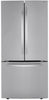 LG LRFCS25D3S 33 Inch 3-Door French Door Refrigerator with 25.1 Cu. Ft. Capacity, Spill Protector™ Glass Shelves, Door Cooling+, Print Proof, Multi-Air Flow System, Sabbath Mode, Smart Diagnosis, Ice Maker, UL Listed: Stainless Steel