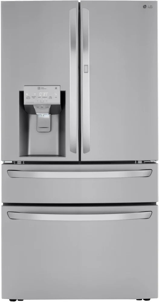 LG LRMDC2306S 36 Inch Counter Depth 4 Door Smart French Door Refrigerator with 22.5 Cu. Ft. Capacity, Dual Ice Maker with Craft Ice™, Door-in-Door, Wi-Fi, Full-Convert™ Drawer, Cool Guard, Door Alarm: Stainless Steel