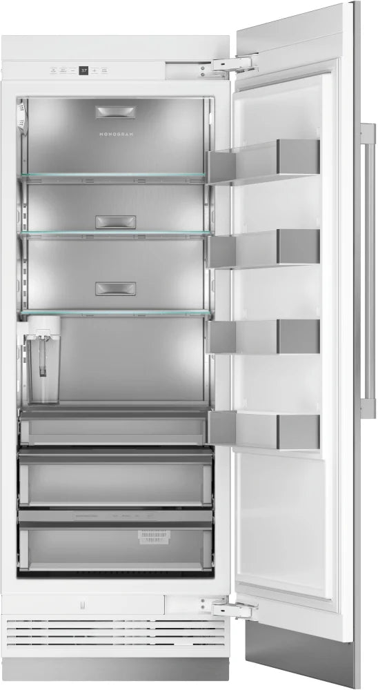 Monogram ZIR301NPNII 30 Inch Panel Ready Professional Column Smart Refrigerator with 17.5 Cu. Ft. Capacity, Autofill Pitcher, LED Integrated Shelves, Retrofit Capability, Enhanced Shabbos Mode Capable, WiFi, and Water Filtration