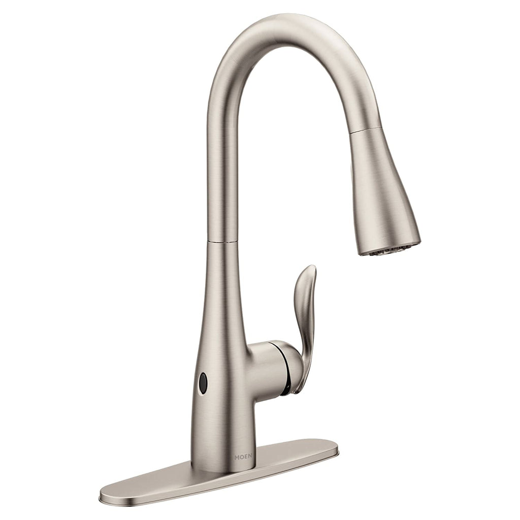 Moen 7594EWSRS Arbor Motionsense Wave Sensor Touchless One-Handle Pulldown Kitchen Faucet Featuring Power Clean , Spot Resist Stainless