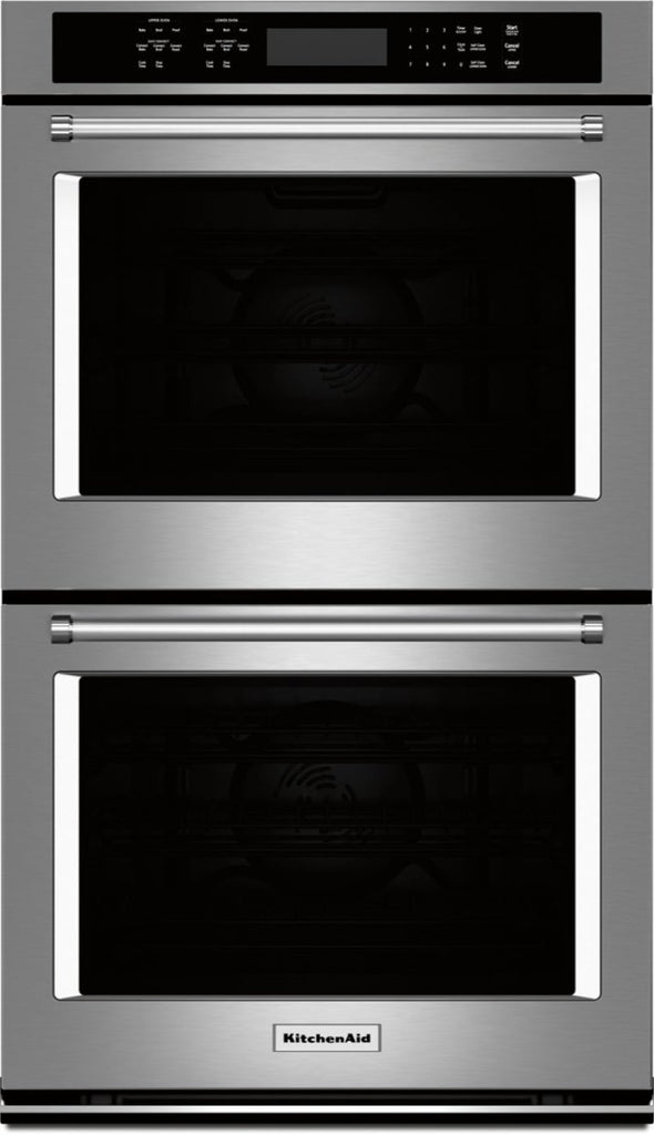 KitchenAid - KODE500ESS, 30" Built-In Double Electric Convection Wall Oven - Stainless steel
