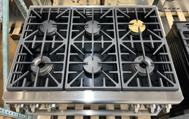 36 Inch Viking Pro-Style Gas Range Top 4 Sealed Burners and Grill